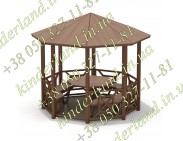 "Беседка парковая " (  с полом )